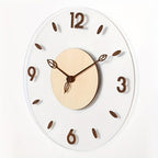 Circular Wall Clock with Transparent Base
