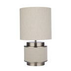 Cylindrical Table Lamp with Drum Shade