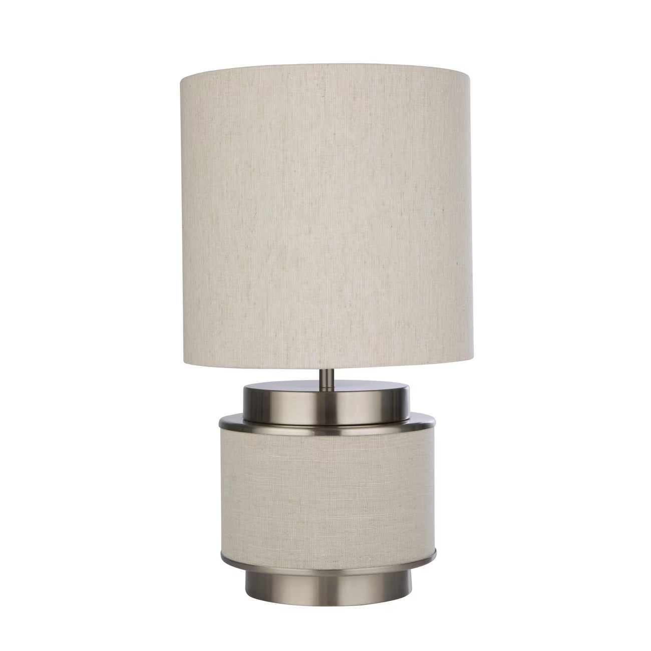 Cylindrical Table Lamp with Drum Shade