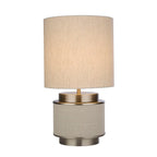Cylindrical Table Lamp with Drum Shade