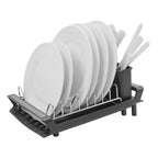 Expandable Dish Drying Rack with Utensil Caddy