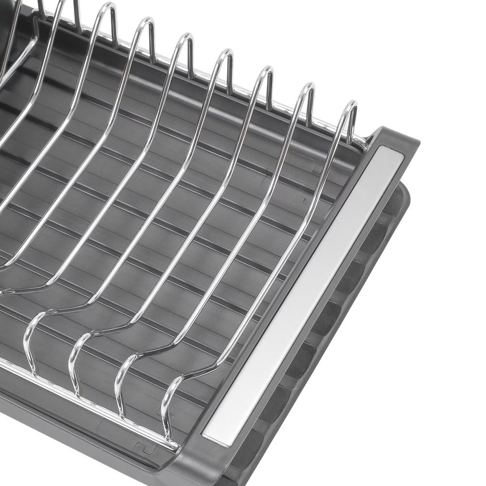 Expandable Dish Drying Rack with Utensil Caddy
