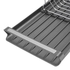 Expandable Dish Drying Rack with Utensil Caddy