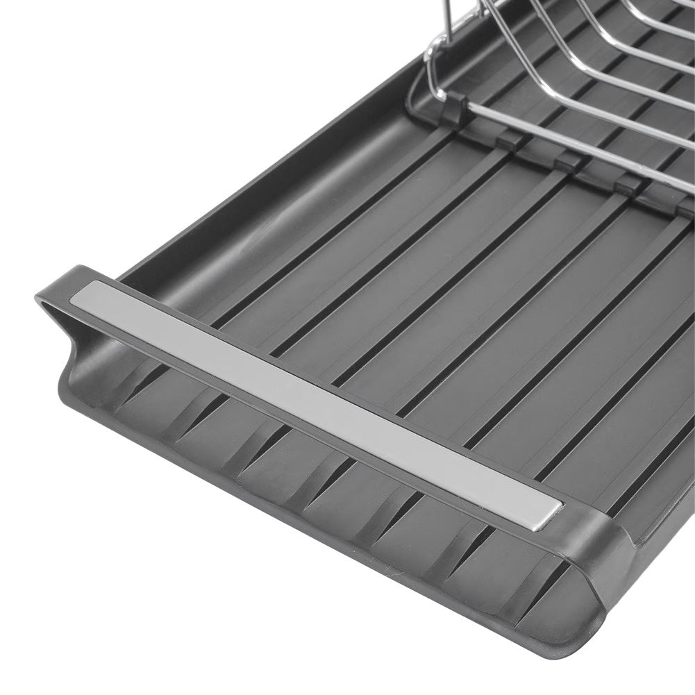 Expandable Dish Drying Rack with Utensil Caddy